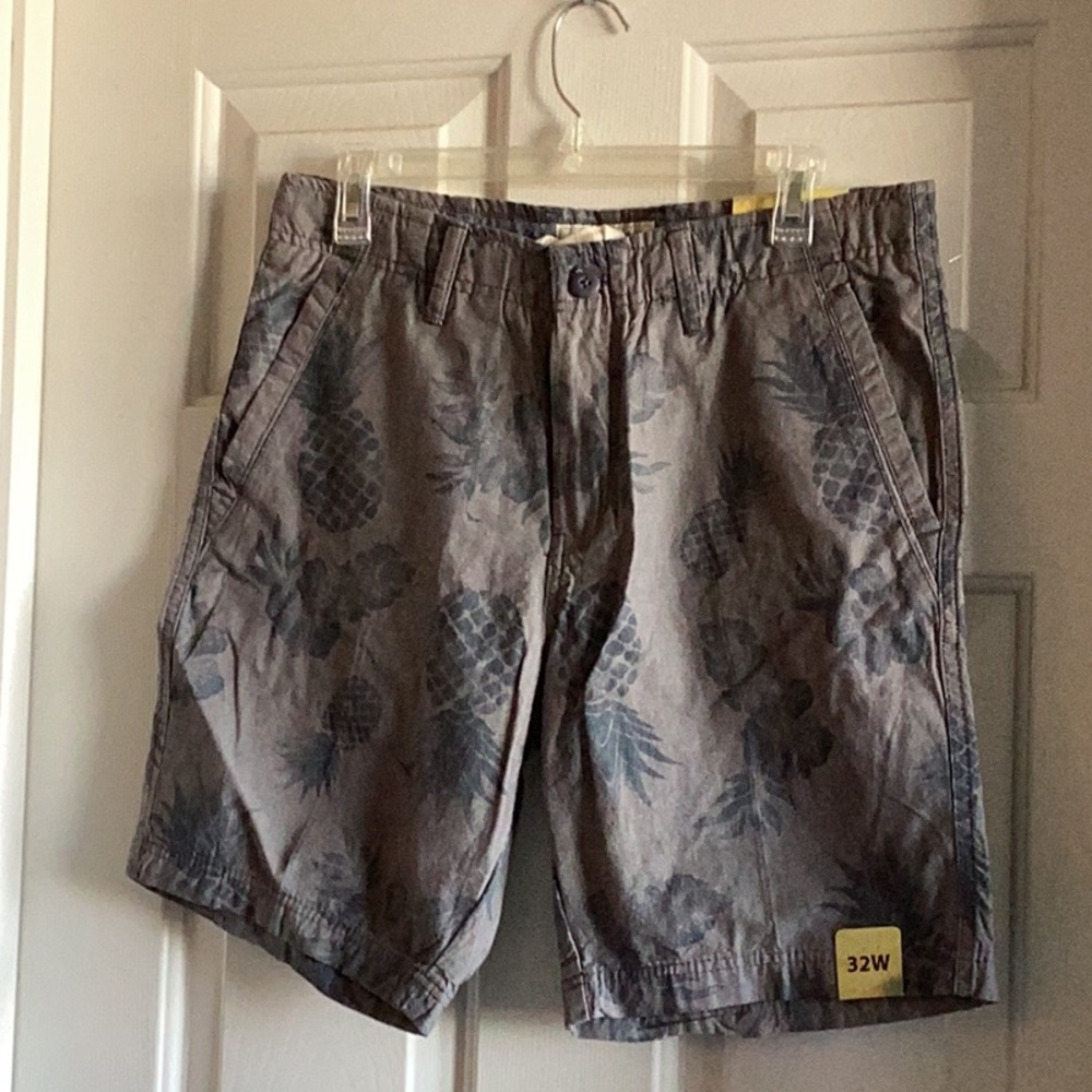 Gray Patterned Men's Shorts